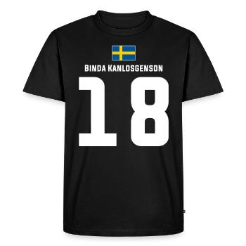 Schwedische Namen Fußball Sauf Mallorca Trikot - Männer Premium Bio T-Shirt - Schwarz - Vorne - Nico (187cm)