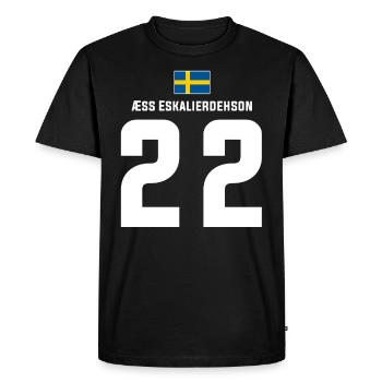 Schwedische Namen Fußball Sauf Mallorca Trikot - Männer Premium Bio T-Shirt - Schwarz - Vorne - Nico (187cm)