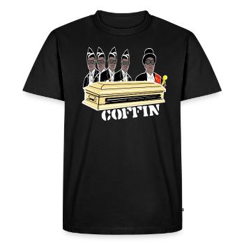 Coffin Danse,Cercueil dance,Afrique Funèbre Song Shirt - T-shirt Premium bio Homme - noir - Devant - Nico (187cm)