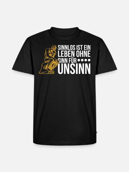 Philosophie Philosoph Philosophen Geschenk - Männer Premium Bio T-Shirt - Schwarz
