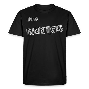 Santos Name - Men's Premium Organic T-Shirt - black - Front - Nico (187cm)