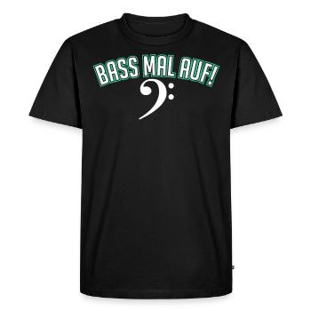Bassist Bassgitarre musicien e-bass cadeau - T-shirt Premium bio Homme - noir - Devant - Nico (187cm)