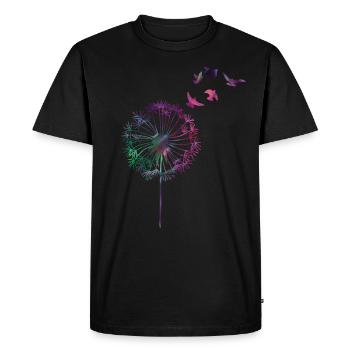 Pissenlit pissenlit été pissenlit - T-shirt Premium bio Homme - noir - Devant - Nico (187cm)