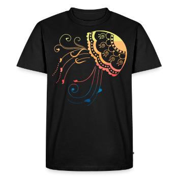 Méduse méduse méduse - T-shirt Premium bio Homme - noir - Devant - Nico (187cm)