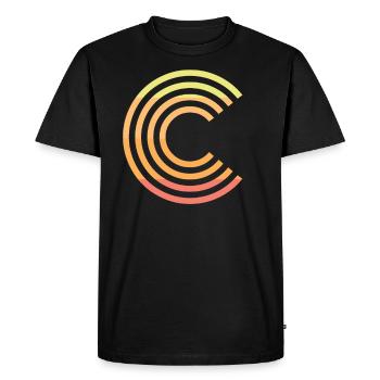 C - Men's Premium Organic T-Shirt - black - Front - Nico (187cm)