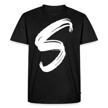 Santos S - Men's Premium Organic T-Shirt - black - Front - Nico (187cm)