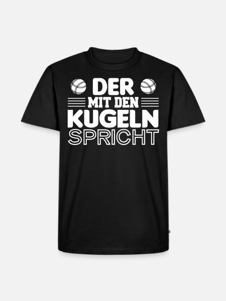 Petanque - Männer Premium Bio T-Shirt - Schwarz