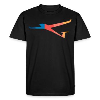 Glider pilot soaring - Men's Premium Organic T-Shirt - black - Front - Nico (187cm)