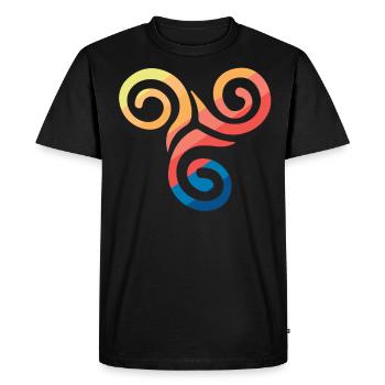 Symbole celtique - T-shirt Premium bio Homme - noir - Devant - Nico (187cm)