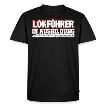 Eisenbahner Lokführer Triebfahrzeugführer Sifa - Männer Premium Bio T-Shirt - Schwarz - Vorne - Nico (187cm)