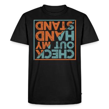 Artistic gymnastics gymnastics acrobatics floor exercise - Men's Premium Organic T-Shirt - black - Front - Nico (187cm)