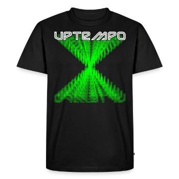 200 BPM Festival Techno Rave Gift - Men's Premium Organic T-Shirt - black - Front - Nico (187cm)