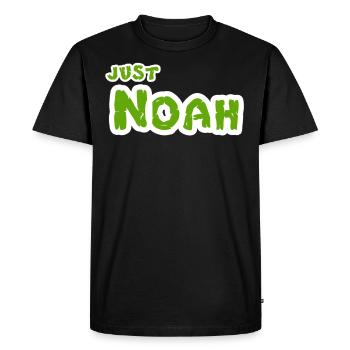 Noah name - Men's Premium Organic T-Shirt - black - Front - Nico (187cm)