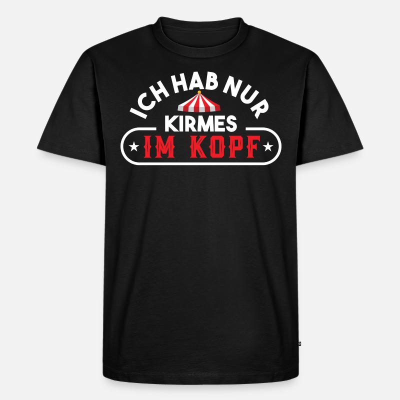 Schausteller Kirmes Rummel Achterbahn Geschenk - Männer Premium Bio T-Shirt - Schwarz
