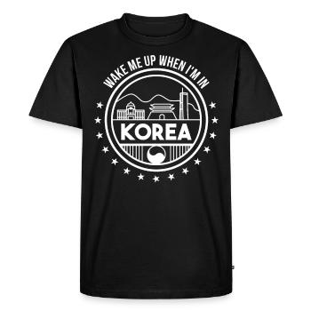 KPop K-Pop Fashion K Pop Clothing Korean Style - Men's Premium Organic T-Shirt - black - Front - Nico (187cm)