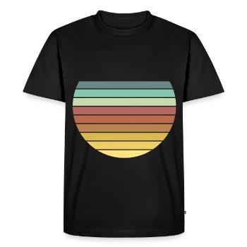 Cercles - T-shirt Premium bio Homme - noir - Devant - Nico (187cm)