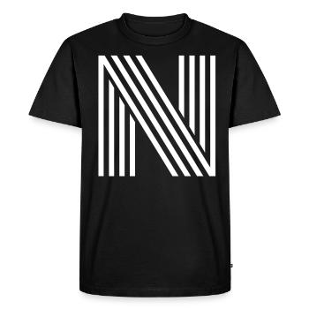n - Men's Premium Organic T-Shirt - black - Front - Nico (187cm)