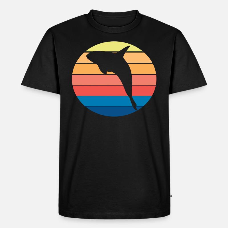 Killerwal Orca - Männer Premium Bio T-Shirt - Schwarz