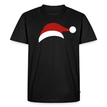 Bonnet de Noel Noël X-Mas - T-shirt Premium bio Homme - noir - Devant - Nico (187cm)