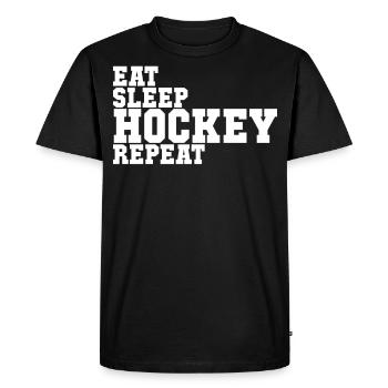 Sport de hockey - T-shirt Premium bio Homme - noir - Devant - Nico (187cm)
