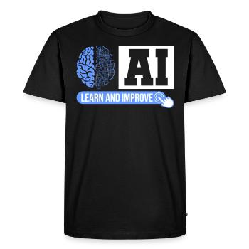 Statistician Neural Networks Deep Learning Gift - Men's Premium Organic T-Shirt - black - Front - Nico (187cm)