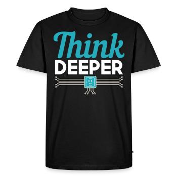 Scientifique Machine Learning Deep Learning - T-shirt Premium bio Homme - noir - Devant - Nico (187cm)
