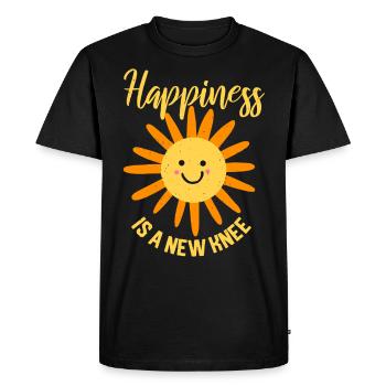 Cadeau de remplacement du genou en titane bionique - T-shirt Premium bio Homme - noir - Devant - Nico (187cm)