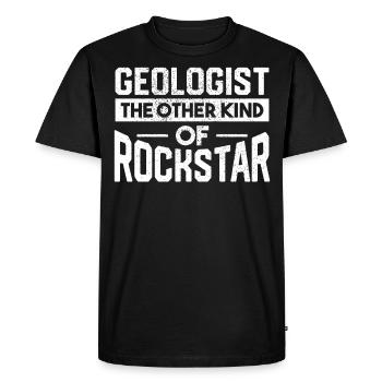Cadeau de géologie des roches géologue - T-shirt Premium bio Homme - noir - Devant - Nico (187cm)