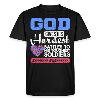 Cadeau d'autisme d'Asperger autiste - T-shirt Premium bio Homme - noir - Devant - Nico (187cm)