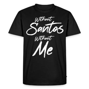 Santos - Men's Premium Organic T-Shirt - black - Front - Nico (187cm)