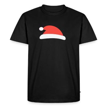 père Noël - T-shirt Premium bio Homme - noir - Devant - Nico (187cm)