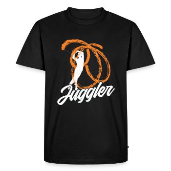 Torch Juggler Juggling Fire Poi Gift - Men's Premium Organic T-Shirt - black - Front - Nico (187cm)