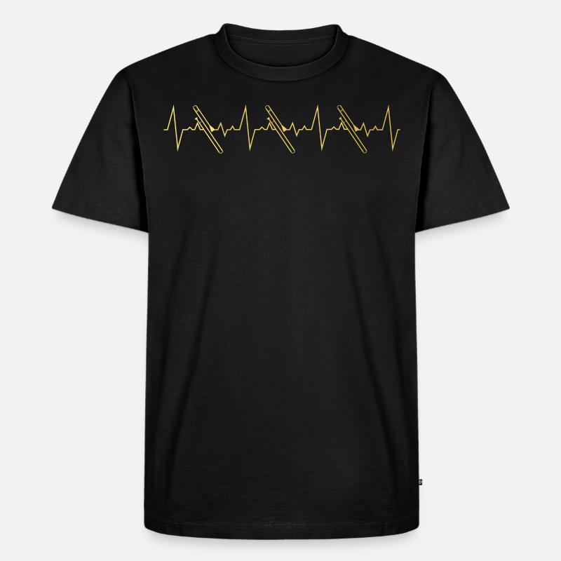 Posaune Geschenk - Männer Premium Bio T-Shirt - Schwarz
