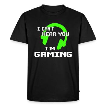 Gamer Gaming - Men's Premium Organic T-Shirt - black - Front - Nico (187cm)