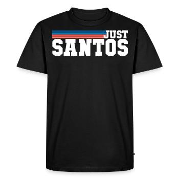 Santos - Men's Premium Organic T-Shirt - black - Front - Nico (187cm)