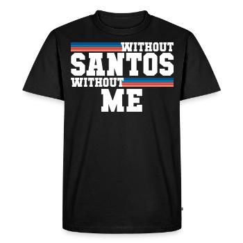 Santos - Men's Premium Organic T-Shirt - black - Front - Nico (187cm)