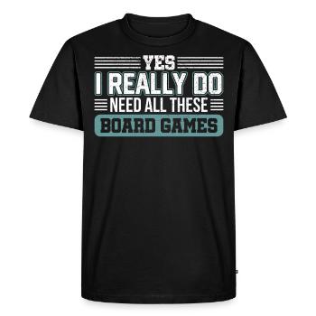 Cadeau de jeu de société Gamer RPG - T-shirt Premium bio Homme - noir - Devant - Nico (187cm)