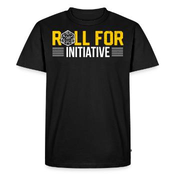 Cadeau de jeu de société RPG joueur - T-shirt Premium bio Homme - noir - Devant - Nico (187cm)