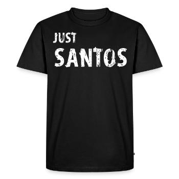 Santos - Men's Premium Organic T-Shirt - black - Front - Nico (187cm)