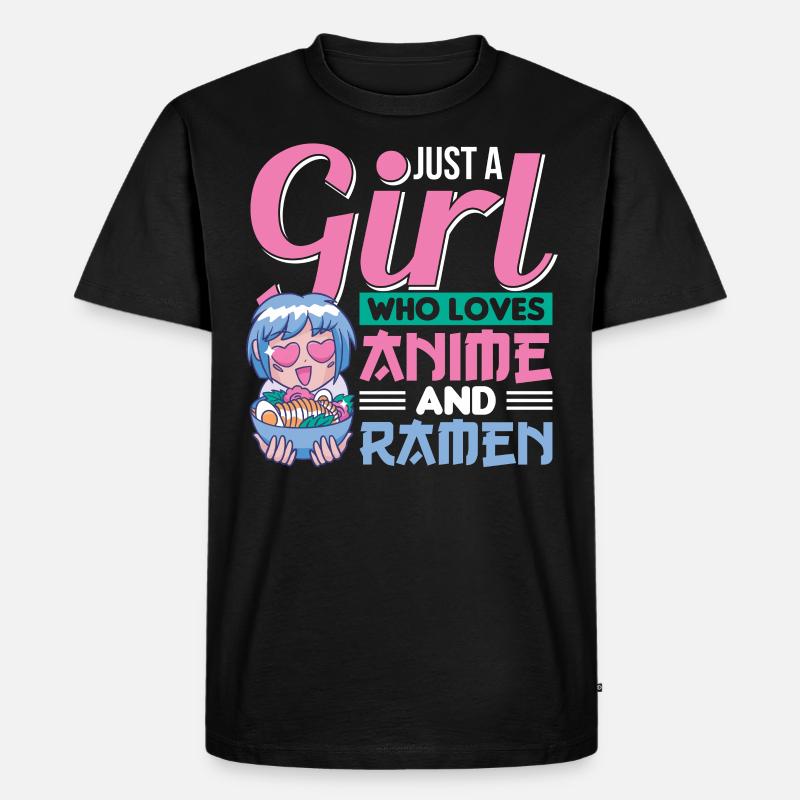 Weeb Sketching Anime Geschenk - Männer Premium Bio T-Shirt - Schwarz
