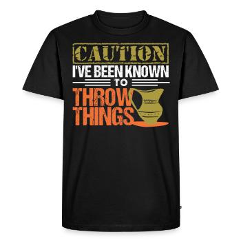 Potter Hobby Pottery Pottery Gift - Men's Premium Organic T-Shirt - black - Front - Nico (187cm)