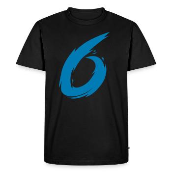 Numéro 6 - T-shirt Premium bio Homme - noir - Devant - Nico (187cm)