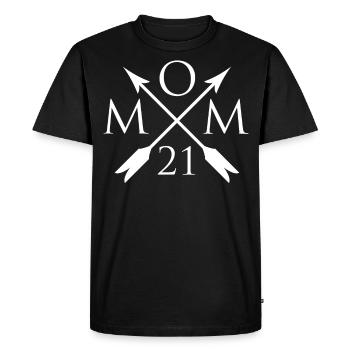 Maman maman 2021 - T-shirt Premium bio Homme - noir - Devant - Nico (187cm)