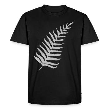 Fern Maori - T-shirt Premium bio Homme - noir - Devant - Nico (187cm)
