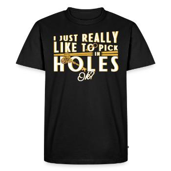 Locksmith locksmith gift - Men's Premium Organic T-Shirt - black - Front - Nico (187cm)