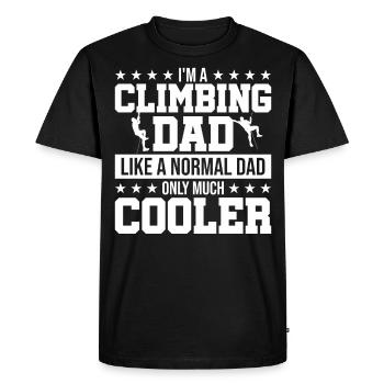 Escalade de la roche Alpiniste Escalade - T-shirt Premium bio Homme - noir - Devant - Nico (187cm)