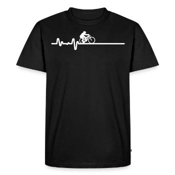 Bicycle Cool motif - Men's Premium Organic T-Shirt - black - Front - Nico (187cm)