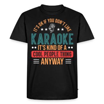 Chanteurs Karaoke - T-shirt Premium bio Homme - noir - Devant - Nico (187cm)
