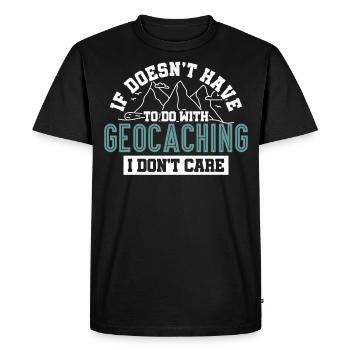 Adventure Geocacher Geocaching - Men's Premium Organic T-Shirt - black - Front - Nico (187cm)
