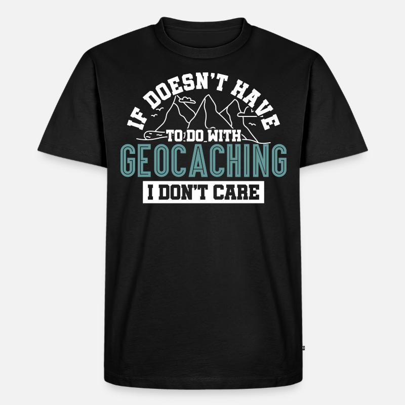 Aventure Géocaching geocaching aventure - T-shirt Premium bio Homme - noir